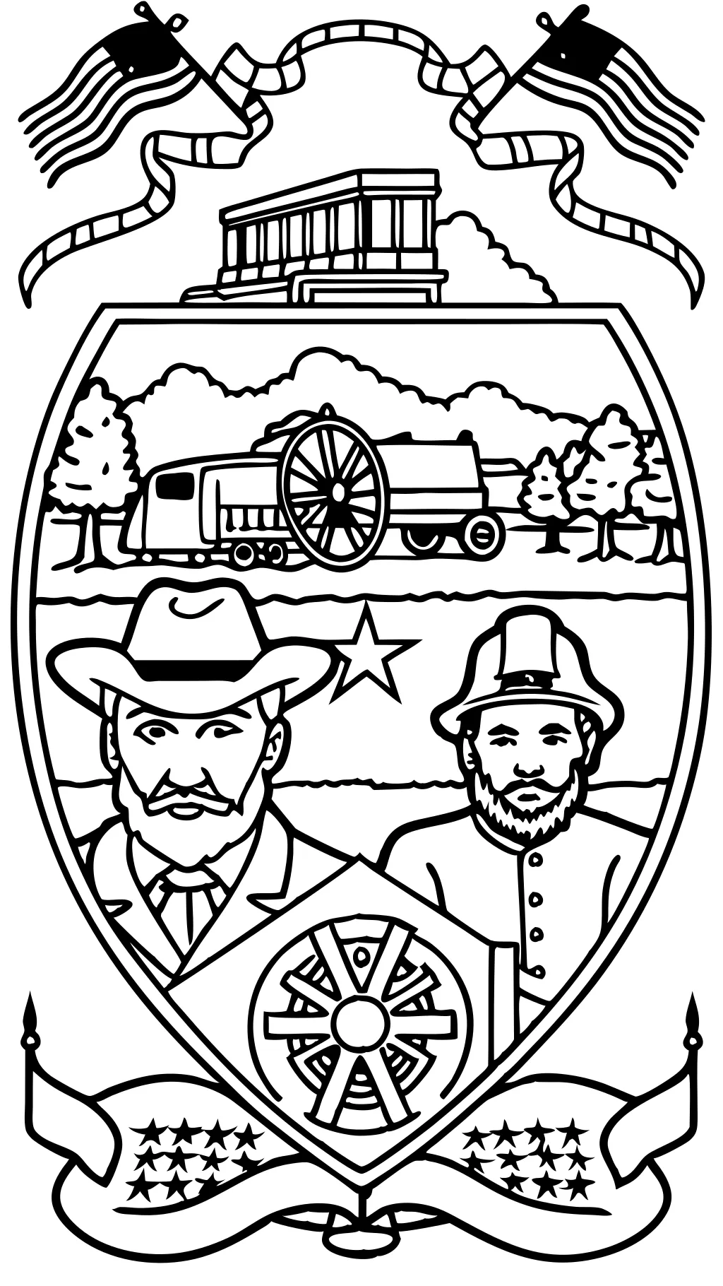 civil war coloring pages